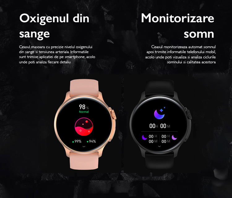 Ceas Smartwatch Femei TechONE K58 Ultra, Auriu Ceas Smartwatch Femei TechONE K58 Ultra, Auriu